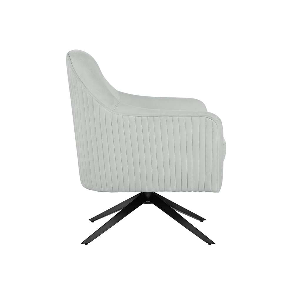 Lifestyle Solutions - Oskar Swivel Accent Chair, Light Grey - 171A004LTG veiw 5