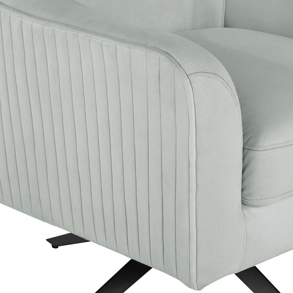 Lifestyle Solutions - Oskar Swivel Accent Chair, Light Grey - 171A004LTG veiw 8