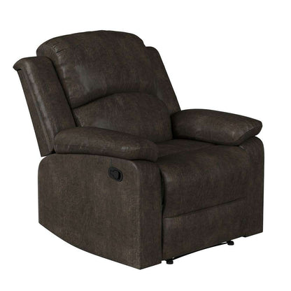 Lifestyle Solutions - Relax A Lounger Dawson Manual Recliner, Dark Brown - RC-DBYKU3008 veiw 1