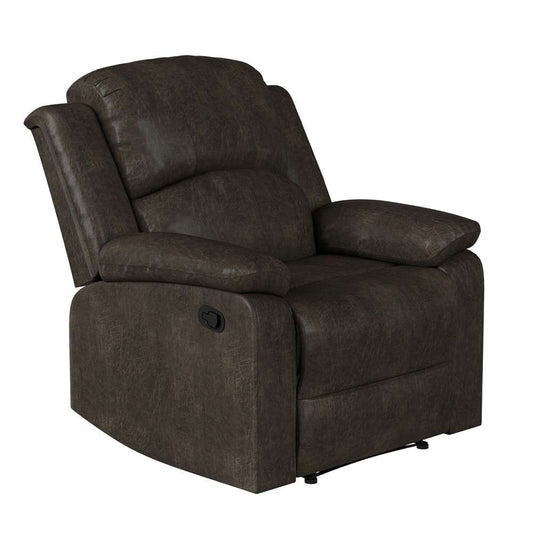 Lifestyle Solutions - Relax A Lounger Dawson Manual Recliner, Dark Brown - RC-DBYKU3008 veiw 1