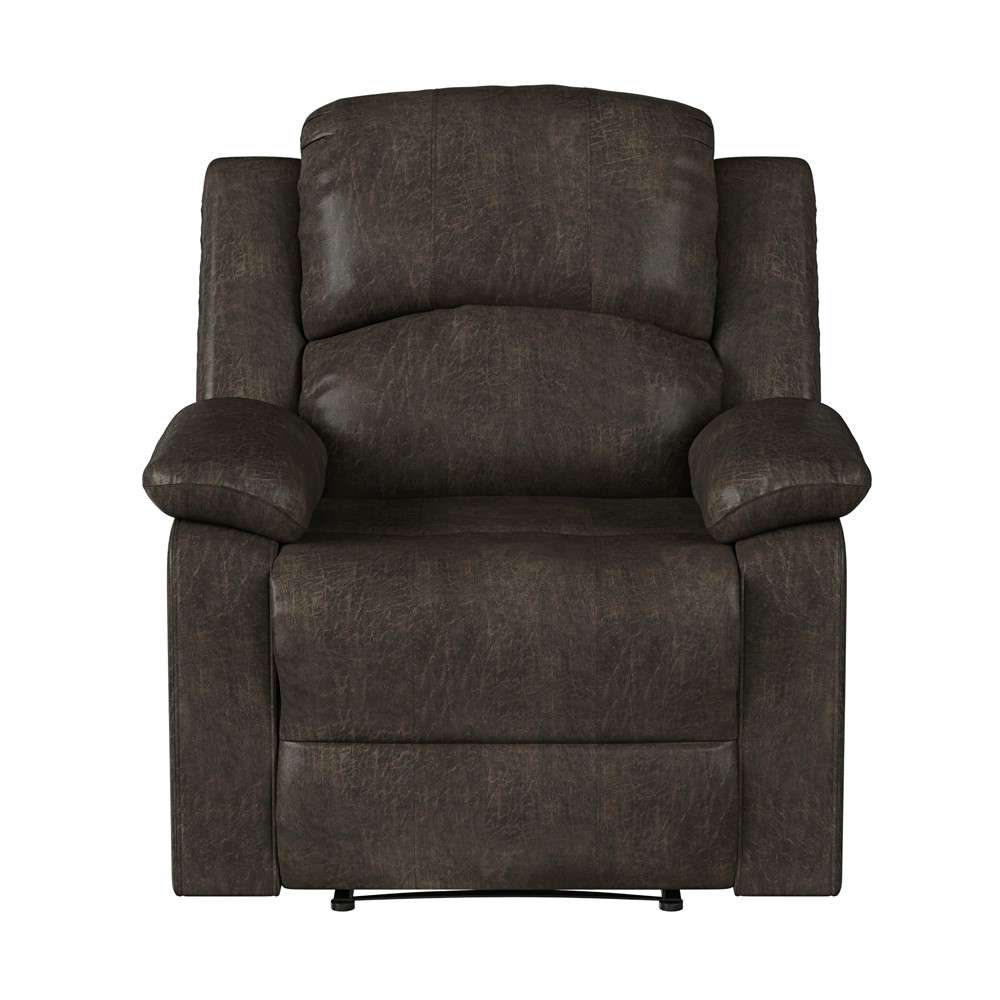 Lifestyle Solutions - Relax A Lounger Dawson Manual Recliner, Dark Brown - RC-DBYKU3008 veiw 2