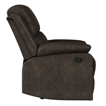 Lifestyle Solutions - Relax A Lounger Dawson Manual Recliner, Dark Brown - RC-DBYKU3008 veiw 3