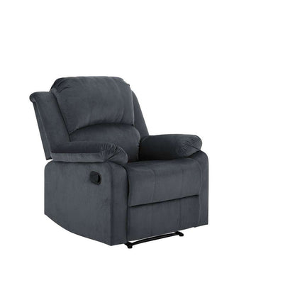 Lifestyle Solutions - Relax A Lounger Dawson Faux Leather Manual Recliner, Slate Grey - RC-DBYM2616 veiw 1