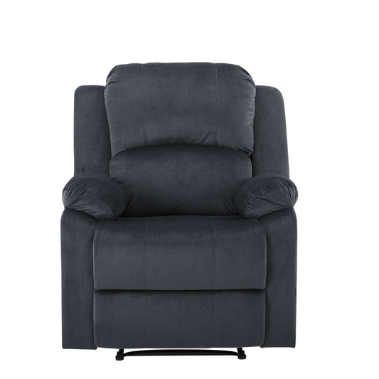 Lifestyle Solutions - Relax A Lounger Dawson Faux Leather Manual Recliner, Slate Grey - RC-DBYM2616 veiw 2