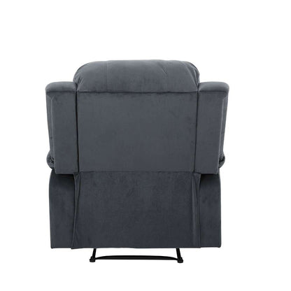 Lifestyle Solutions - Relax A Lounger Dawson Faux Leather Manual Recliner, Slate Grey - RC-DBYM2616 veiw 3