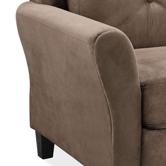 Lifestyle Solutions - Highland Chair with Rolled Arms, Brown  - CCHRFKS1M26BRRA veiw 2
