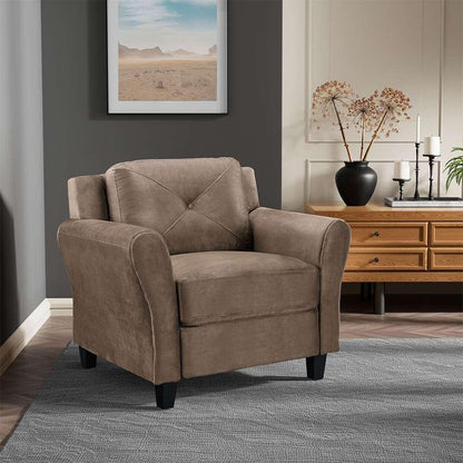 Lifestyle Solutions - Highland Chair with Rolled Arms, Brown  - CCHRFKS1M26BRRA veiw 5