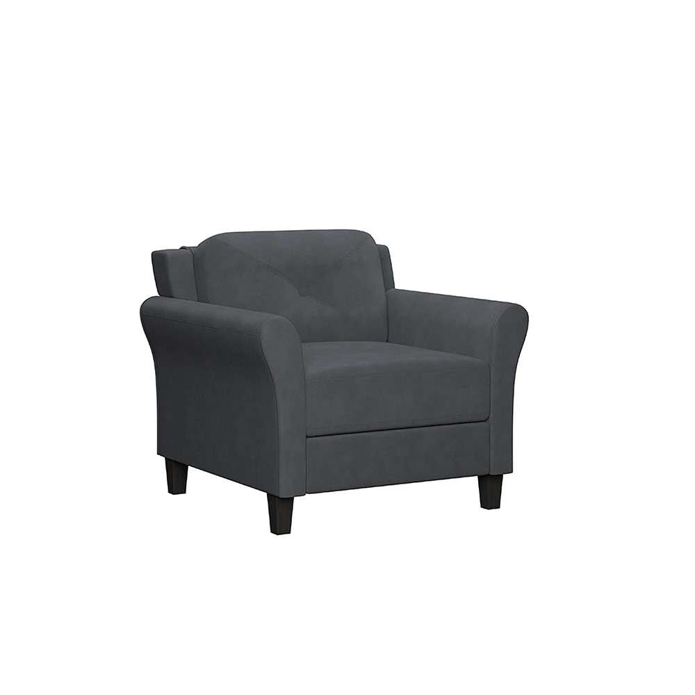 Lifestyle Solutions - Highland Chair with Rolled Arms, Dark Grey  - CCHRFKS1M26DGRA veiw 1