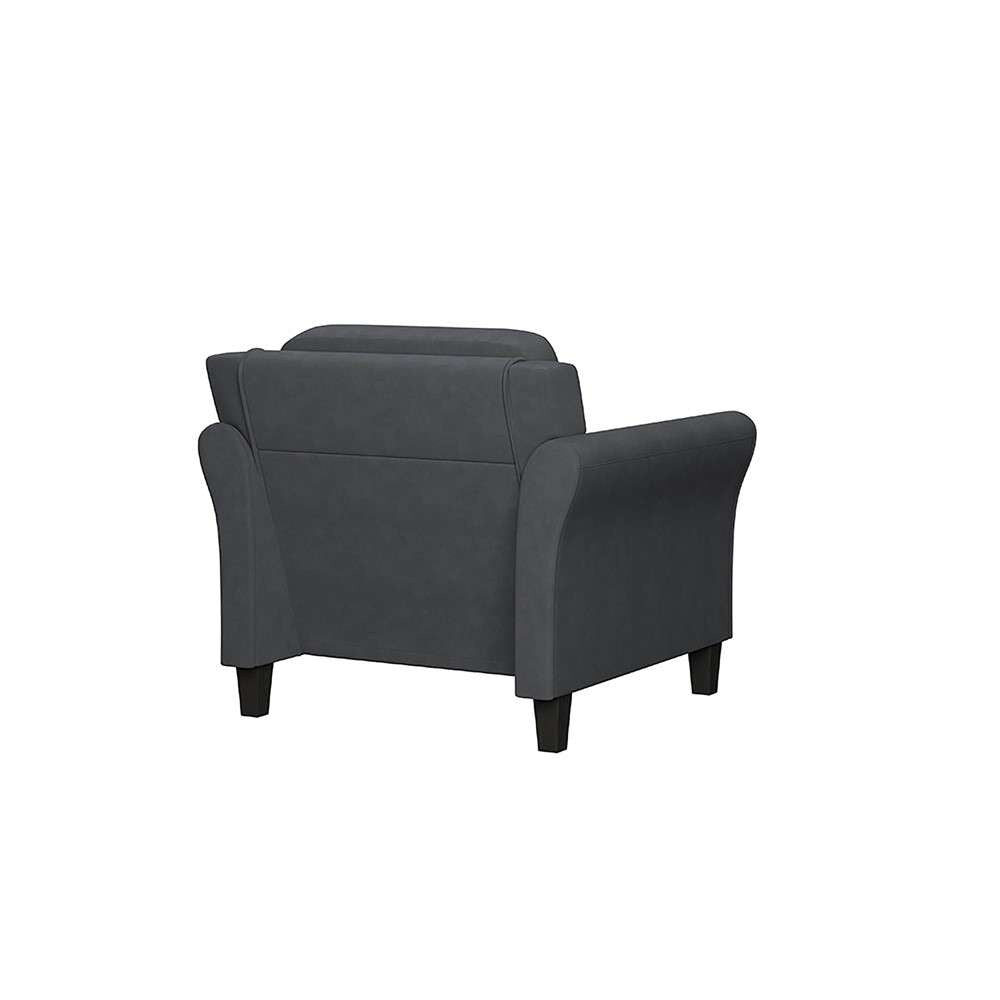 Lifestyle Solutions - Highland Chair with Rolled Arms, Dark Grey  - CCHRFKS1M26DGRA veiw 3