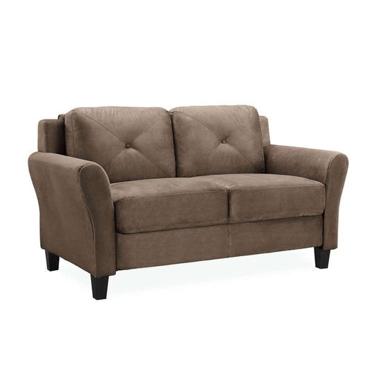 Lifestyle Solutions - Highland Loveseat with Rolled Arms, Brown  - CCHRFKS2M26BRRA veiw 1