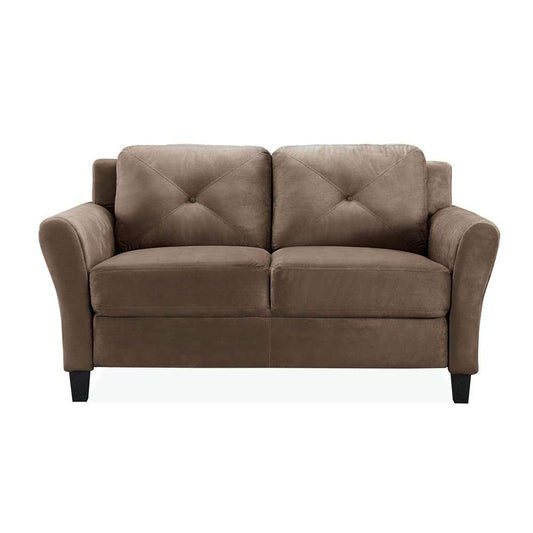 Lifestyle Solutions - Highland Loveseat with Rolled Arms, Brown  - CCHRFKS2M26BRRA veiw 2
