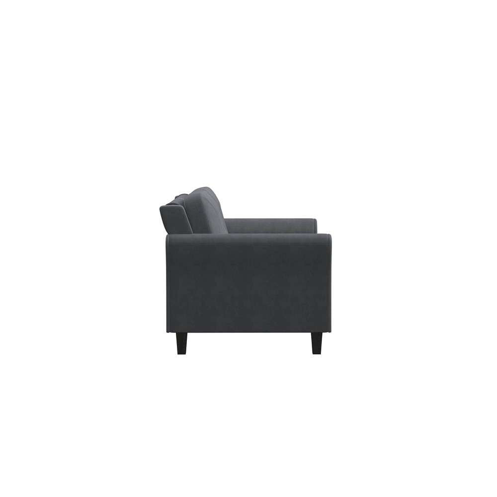 Lifestyle Solutions - Highland Loveseat with Rolled Arms, Dark Grey  - CCHRFKS2M26DGRA veiw 2