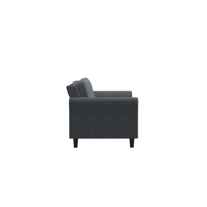 Lifestyle Solutions - Highland Loveseat with Rolled Arms, Dark Grey  - CCHRFKS2M26DGRA veiw 2