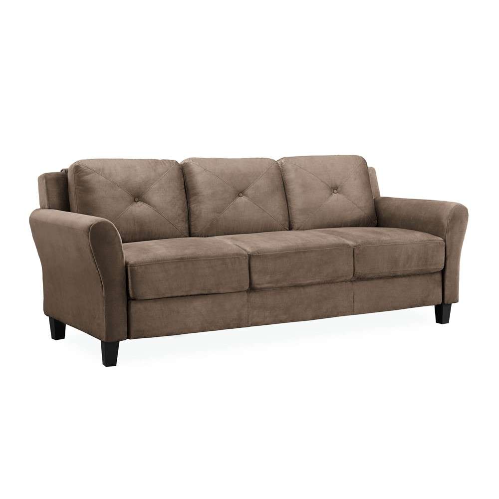 Lifestyle Solutions - Highland Sofa with Rolled Arms, Brown  - CCHRFKS3M26BRRA veiw 1
