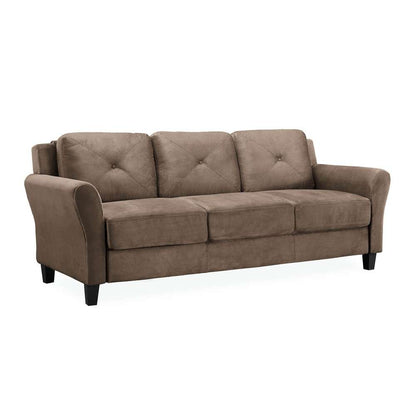 Lifestyle Solutions - Highland Sofa with Rolled Arms, Brown  - CCHRFKS3M26BRRA veiw 1
