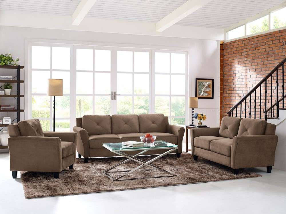 Lifestyle Solutions - Highland Sofa with Rolled Arms, Brown  - CCHRFKS3M26BRRA veiw 4