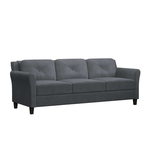 Lifestyle Solutions - Highland Sofa with Rolled Arms, Dark Grey  - CCHRFKS3M26DGRA veiw 1