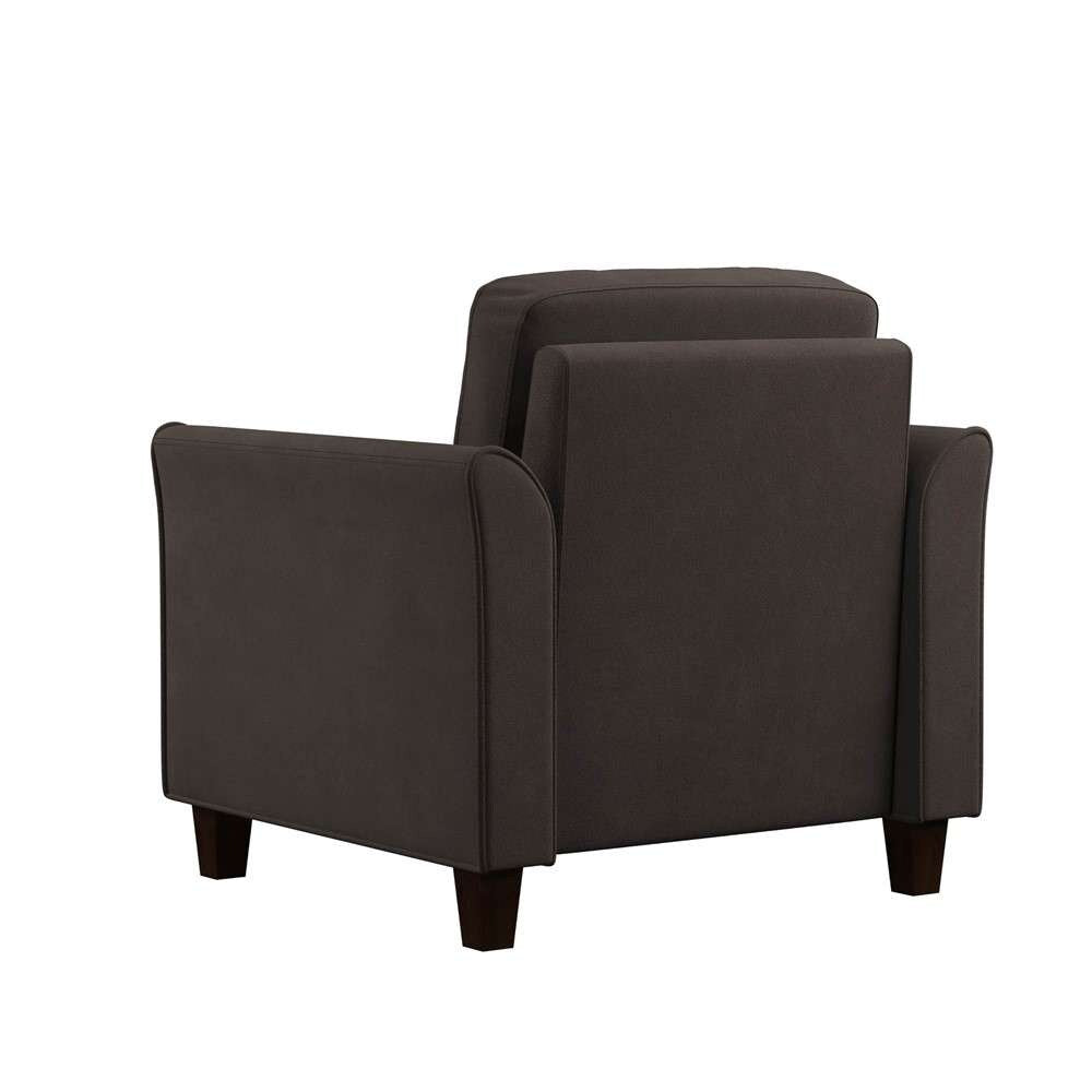 Lifestyle Solutions - Westley Chair with Curved Arms, Coffee  - CCWENKS1M26CFVA veiw 3