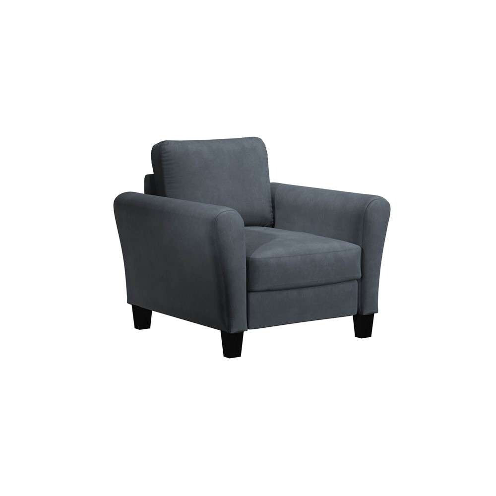 Lifestyle Solutions - Westley Chair with Rolled Arms, Dark Grey  - CCWENKS1M26DGRA veiw 1