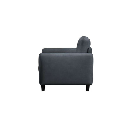 Lifestyle Solutions - Westley Chair with Rolled Arms, Dark Grey  - CCWENKS1M26DGRA veiw 2