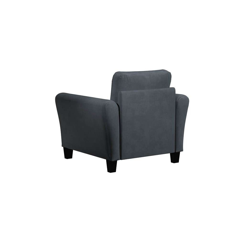 Lifestyle Solutions - Westley Chair with Rolled Arms, Dark Grey  - CCWENKS1M26DGRA veiw 3