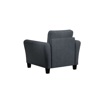 Lifestyle Solutions - Westley Chair with Rolled Arms, Dark Grey  - CCWENKS1M26DGRA veiw 3