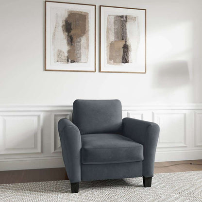 Lifestyle Solutions - Westley Chair with Rolled Arms, Dark Grey  - CCWENKS1M26DGRA veiw 4