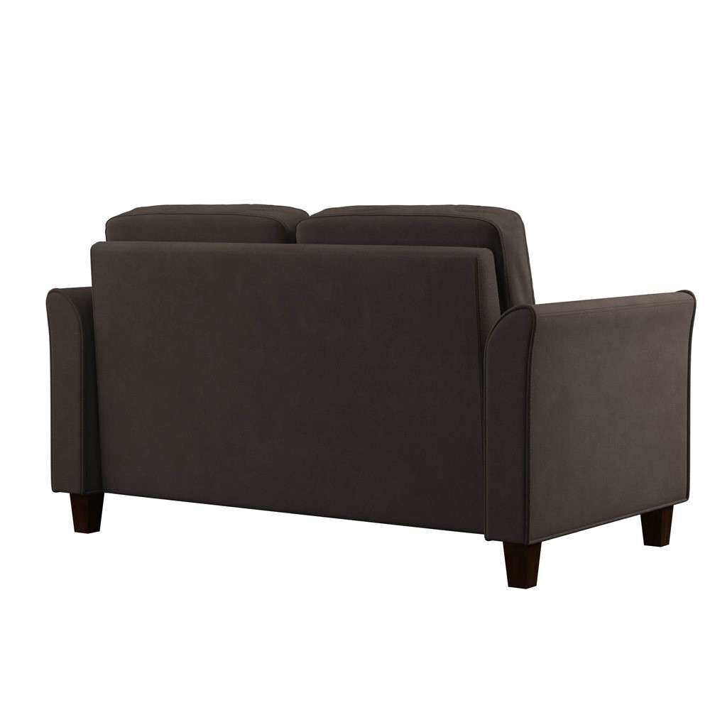 Lifestyle Solutions - Westley Loveseat with Curved Arms, Coffee  - CCWENKS2M26CFVA veiw 3