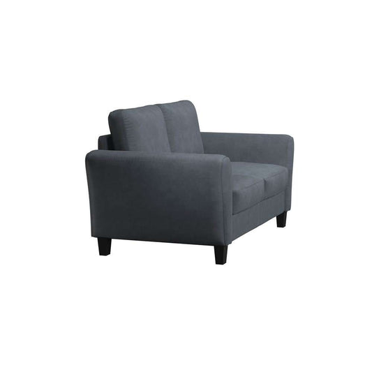 Lifestyle Solutions - Westley Loveseat with Rolled Arms, Dark Grey  - CCWENKS2M26DGRA veiw 2