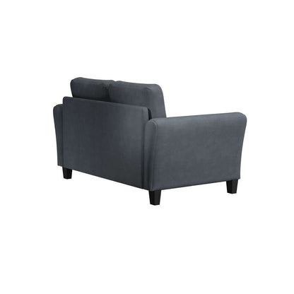 Lifestyle Solutions - Westley Loveseat with Rolled Arms, Dark Grey  - CCWENKS2M26DGRA veiw 3