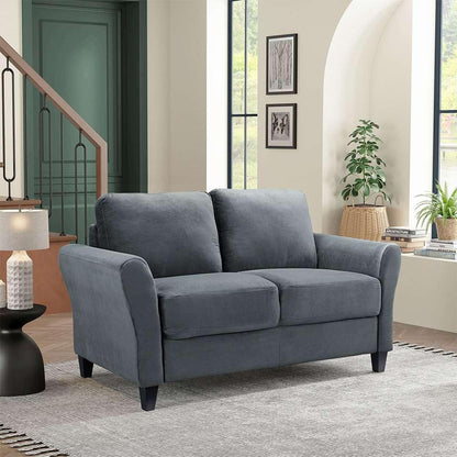 Lifestyle Solutions - Westley Loveseat with Rolled Arms, Dark Grey  - CCWENKS2M26DGRA veiw 5