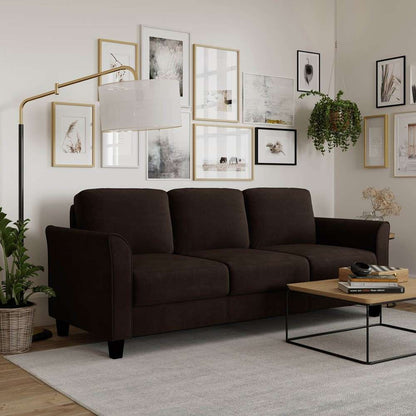Lifestyle Solutions - Westley Sofa with Curved Arms, Coffee  - CCWENKS3M26CFVA veiw 4