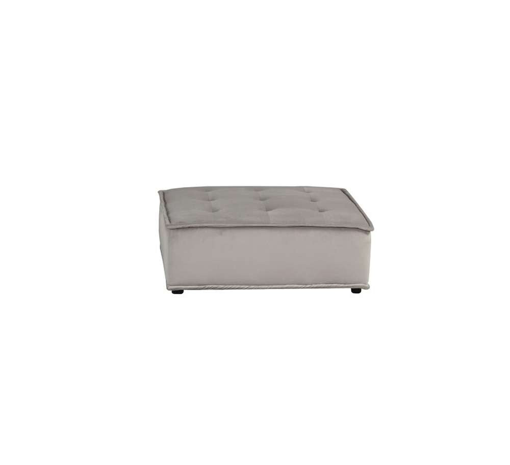 Lilola Home - Anna Light Gray Velvet 4-Seater Modular Sofa - 81403-4A veiw 7