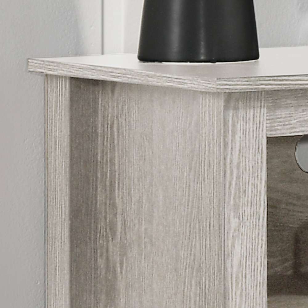Lilola Home Benito Dusty Gray 70in Wide TV Stand with Open Shelves and Cable Management - 97006 veiw 3