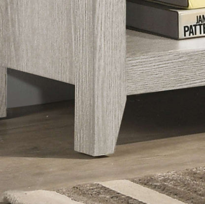 Lilola Home Benito Dusty Gray 70in Wide TV Stand with Open Shelves and Cable Management - 97006 veiw 4