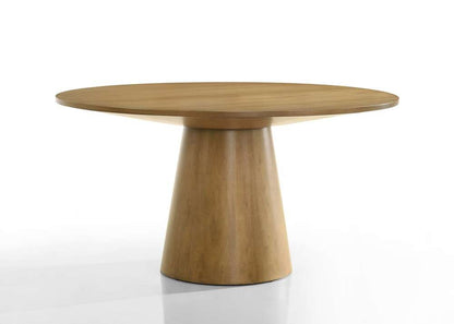 Lilola Home - Jasper Driftwood Finish 47in Wide Contemporary Round Dining Table - 30024 veiw 2