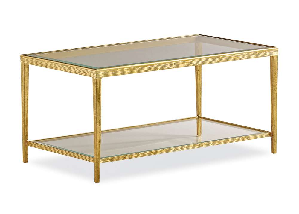 Maitland Smith - Jinx Brass Rectangle Cocktail Table - HM1015C-2 veiw 1