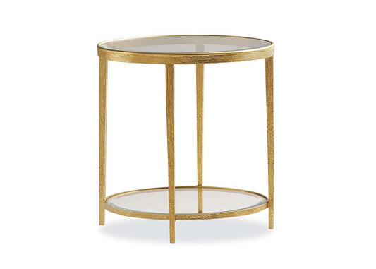 Maitland Smith - Jinx Brass Round Side Table - HM1020L-2 veiw 1