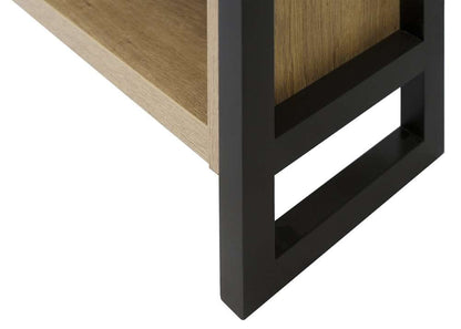 Martin Furniture- Mason- Modern Open Wood Laminate Bookcase, Bookcase Shelves, Office Storage Unit, Fully Assembled, Light Brown -MNM3678 veiw 4