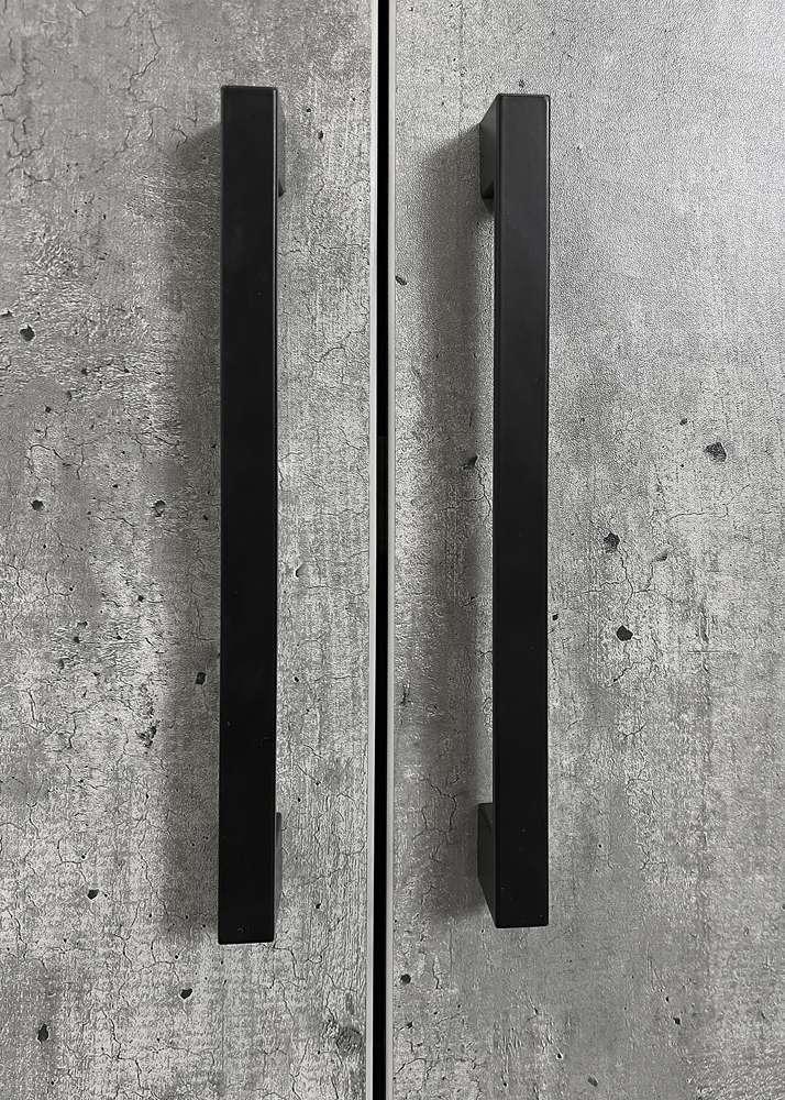 Martin Furniture- Mason- Modern Wood Laminate Bookcase With Doors, Bookcase Shelves, Office Storage Unit, Fully Assembled, Concrete Gray -MNC3678D veiw 5