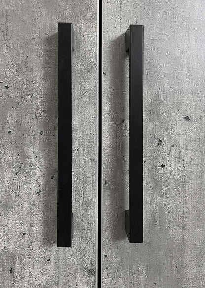 Martin Furniture- Mason- Modern Wood Laminate Bookcase With Doors, Bookcase Shelves, Office Storage Unit, Fully Assembled, Concrete Gray -MNC3678D veiw 5