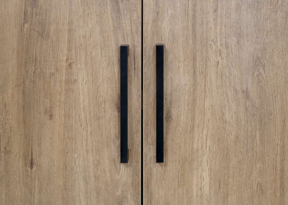 Martin Furniture- Mason- Modern Wood Laminate Bookcase With Doors, Bookcase Shelves, Office Storage Unit, Fully Assembled, Light Brown -MNM3678D veiw 6