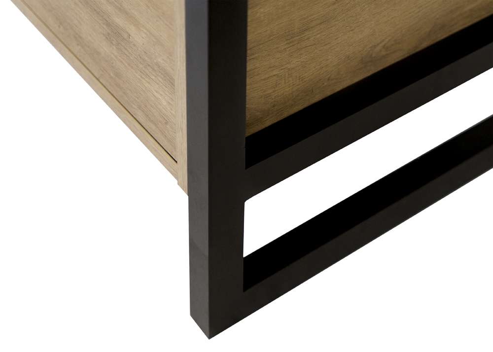 Martin Furniture- Mason- Modern Wood Laminate Office Desk, Office Table, Credenza With Drawers, Fully Assembled, Light Brown -MNM689 veiw 6