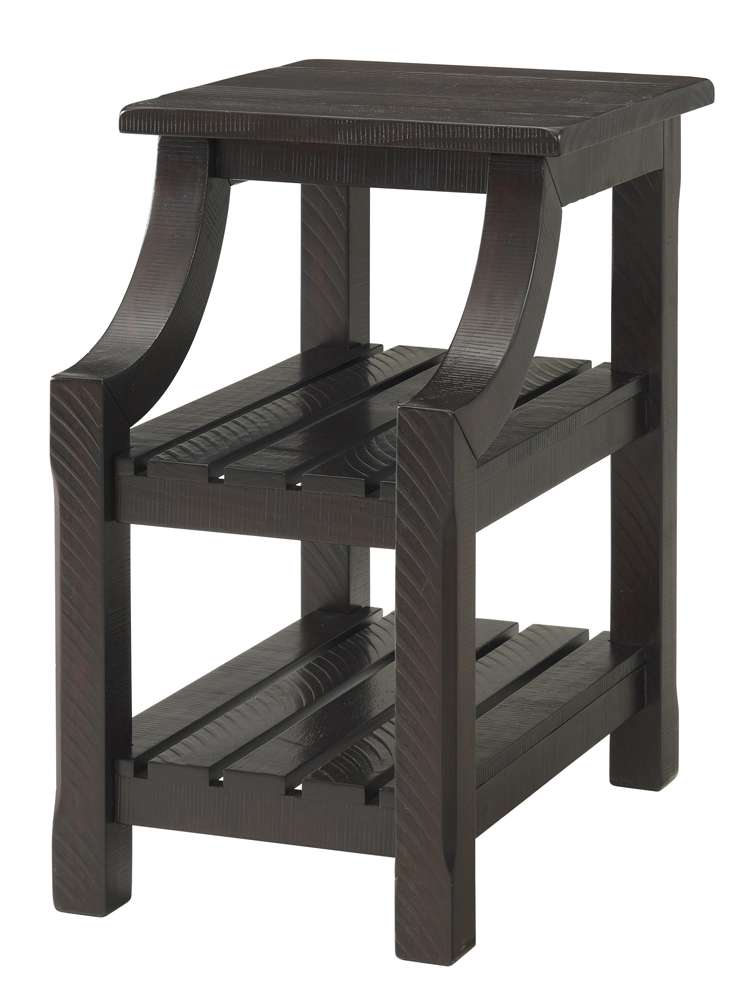 Martin Svensson Home -  Barn Door Chairside Table with Power, Espresso - 890278 veiw 2