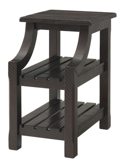 Martin Svensson Home -  Barn Door Chairside Table with Power, Espresso - 890278 veiw 2