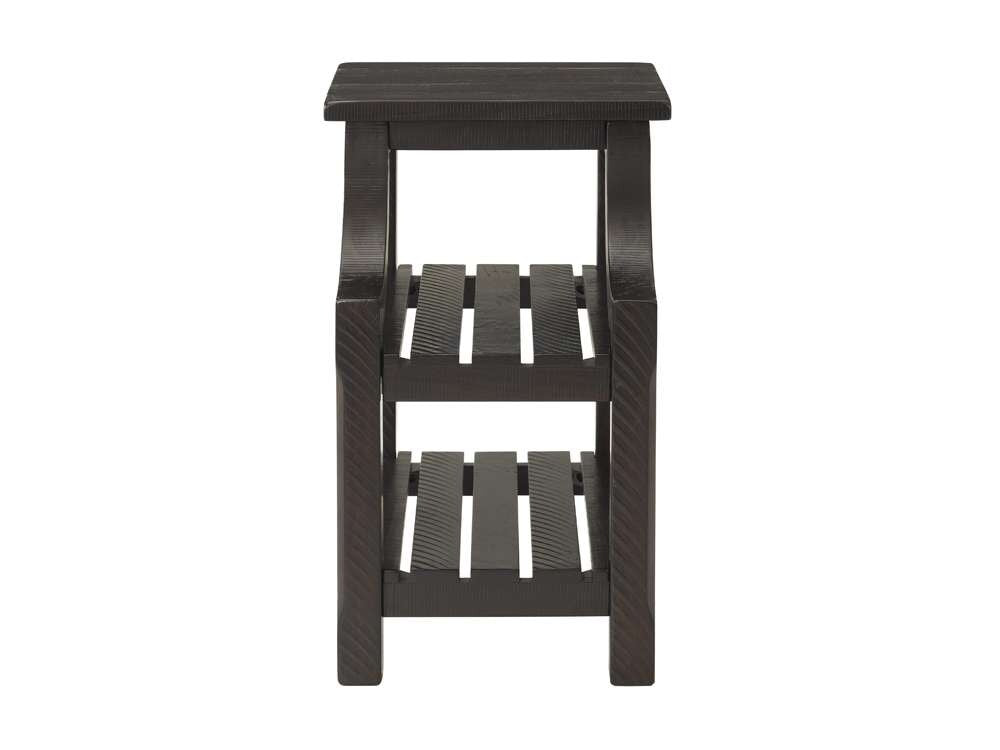 Martin Svensson Home -  Barn Door Chairside Table with Power, Espresso - 890278 veiw 3