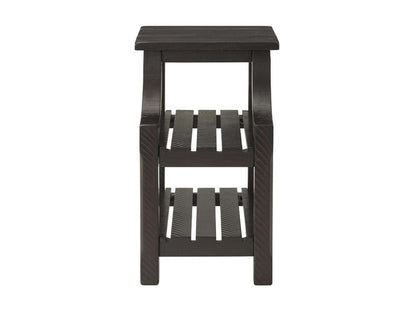 Martin Svensson Home -  Barn Door Chairside Table with Power, Espresso - 890278 veiw 3