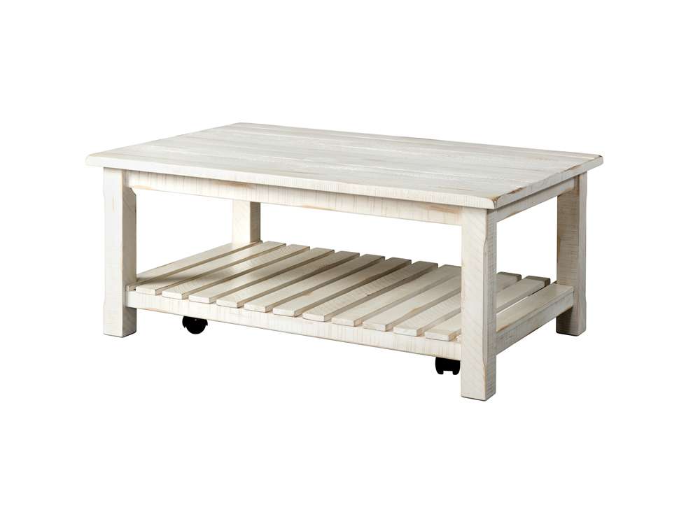 Martin Svensson Home -  Barn Door Coffee Table, Antique White - 890223 veiw 1