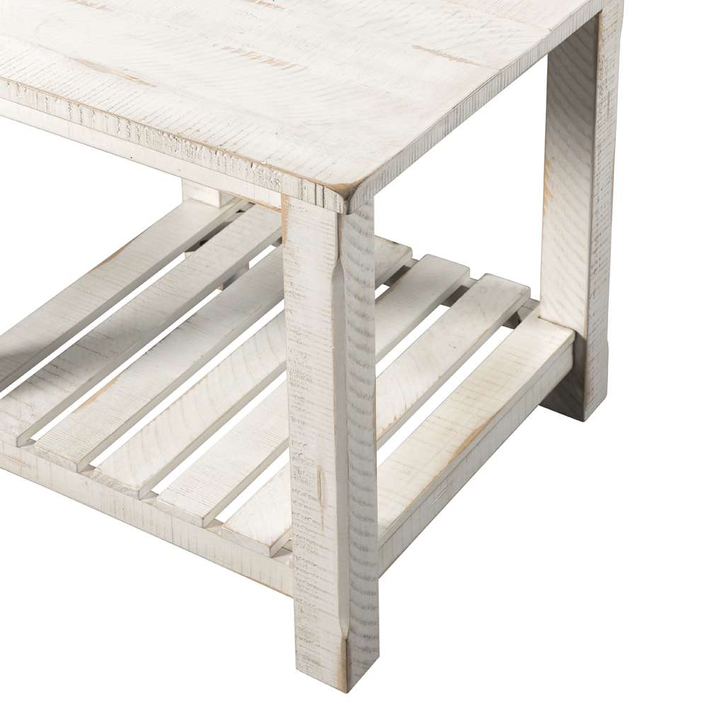Martin Svensson Home -  Barn Door End Table, Antique White - 890233 veiw 2