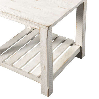 Martin Svensson Home -  Barn Door End Table, Antique White - 890233 veiw 2